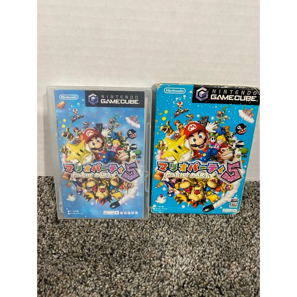 Nintendo Mario Party 5 Video Game Japanese NTSC-J Good CIB Boxed GameCube